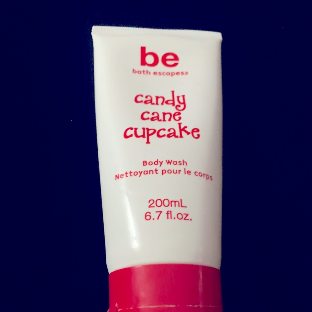 Candy Cane Cupcake Peppermint Body Wash Travel 6.7 oz Vanilla Fresh Exhilarating